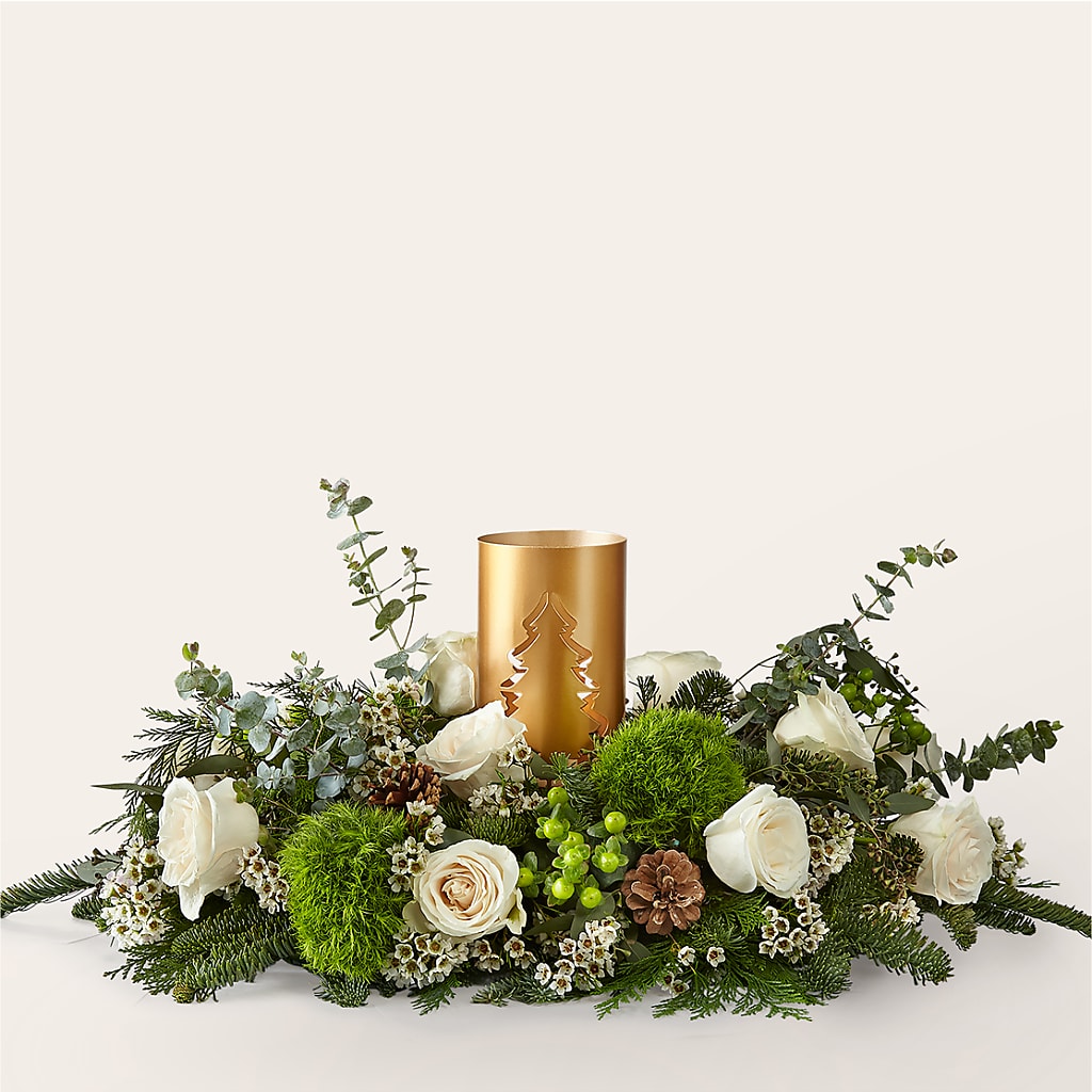 Chestnuts Roasting Centerpiece – Coach House Floral Inc, Canal Fulton OH