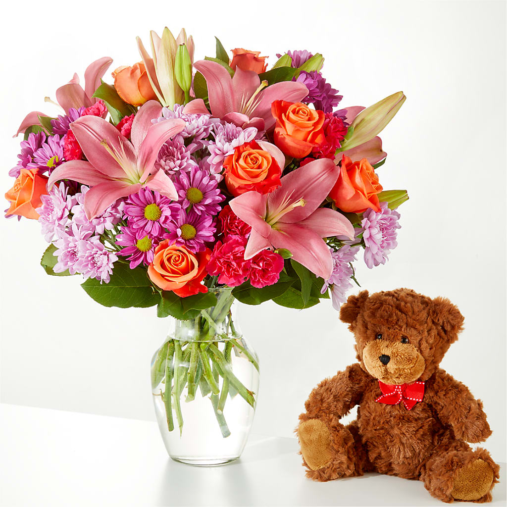 One and Only Bouquet and Bear Bundle – Coach House Floral Inc, Canal Fulton OH
