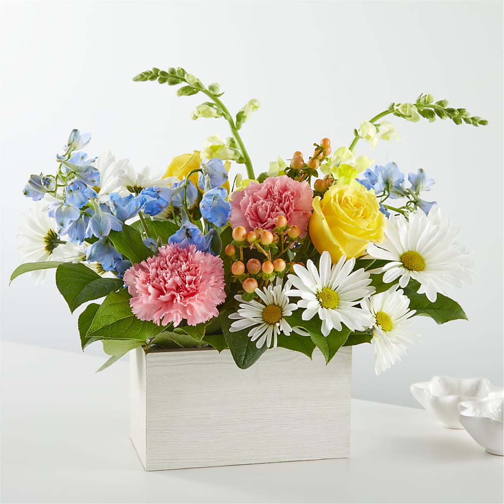 Sun Salutation Box Bouquet – Coach House Floral Inc, Canal Fulton OH