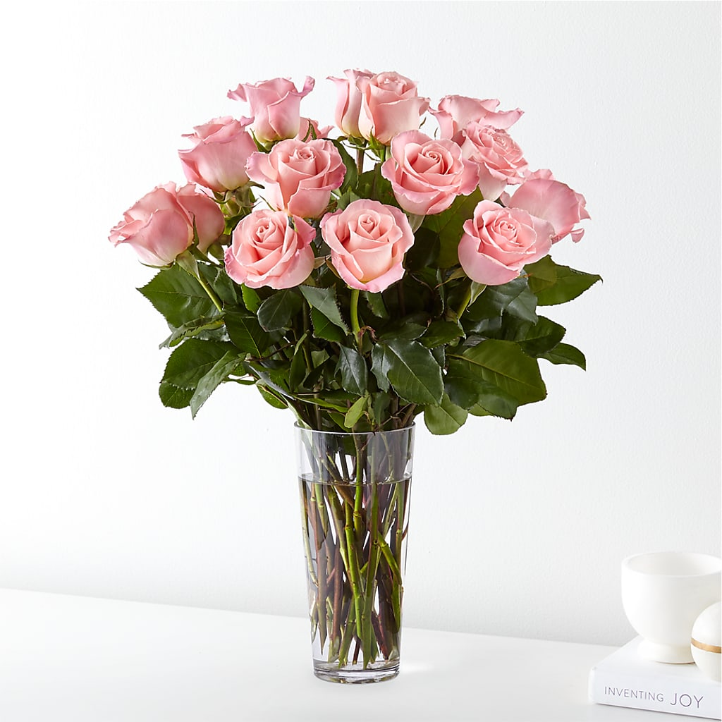 Long Stem Pink Rose Bouquet – Coach House Floral Inc, Canal Fulton OH