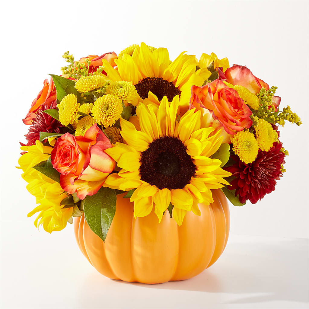 Golden Gourd Pumpkin Bouquet – Coach House Floral Inc, Canal Fulton OH