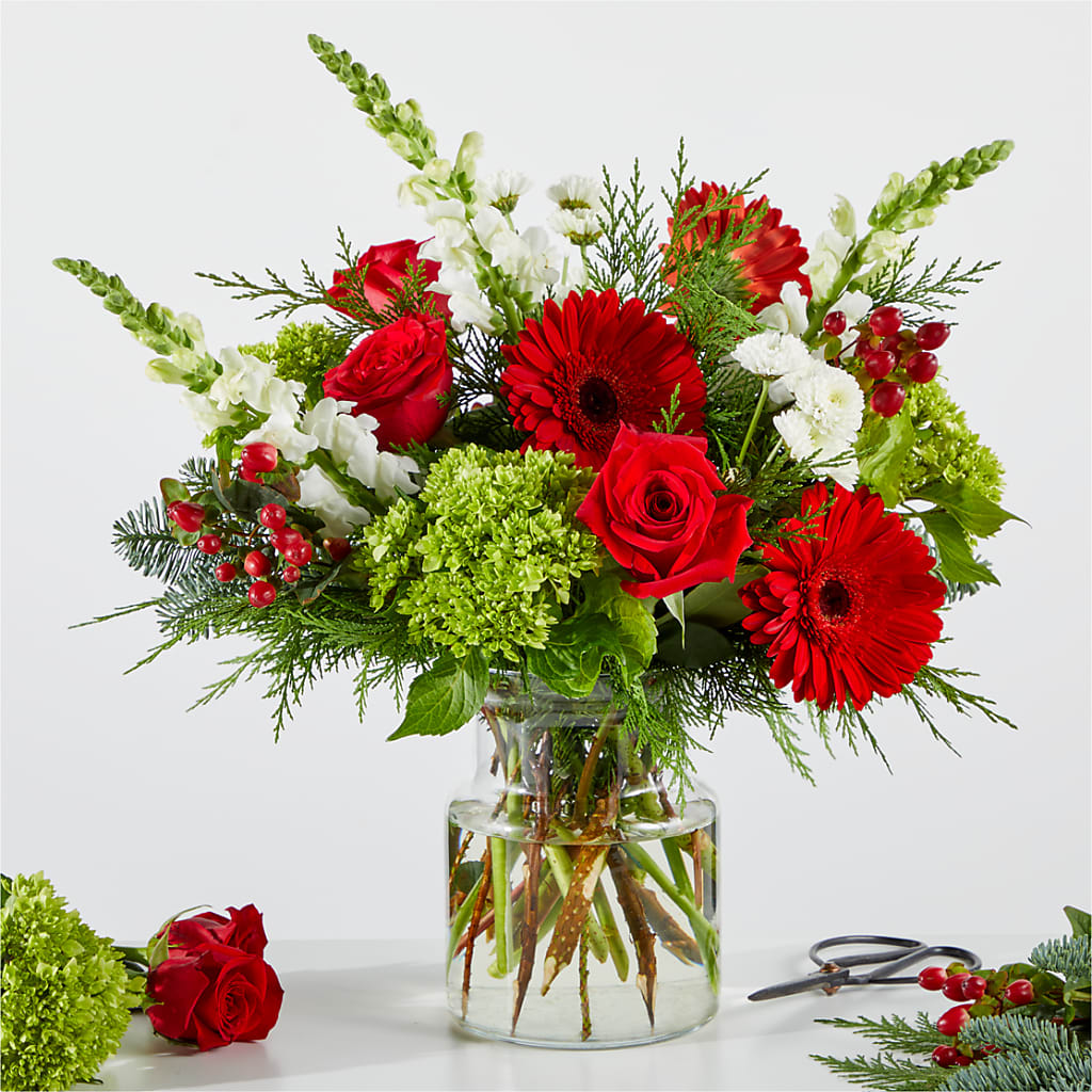 Merry Moment Bouquet – A Florist Original – Coach House Floral Inc, Canal Fulton OH
