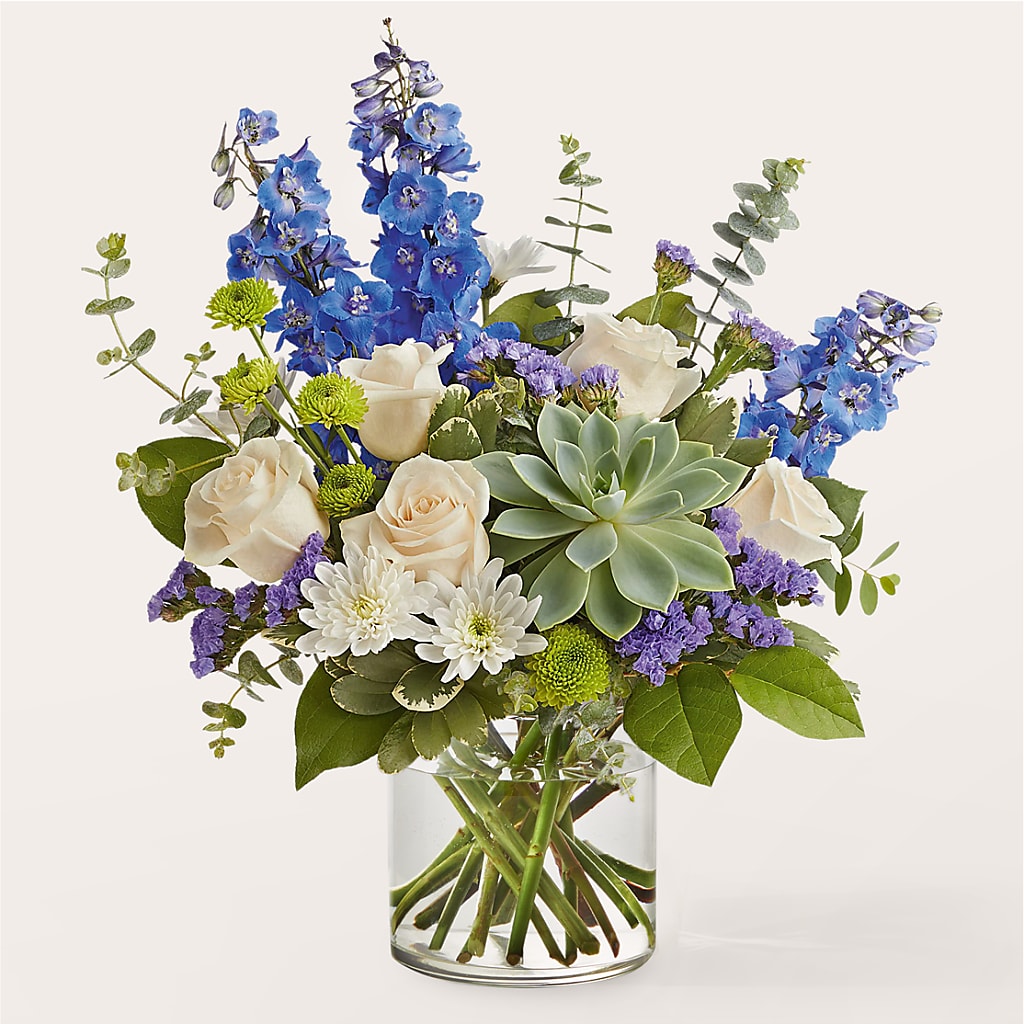 Cerulean Waves Bouquet – Coach House Floral Inc, Canal Fulton OH
