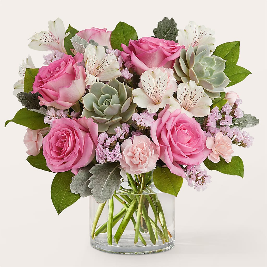 Dusty Rose Bouquet – Coach House Floral Inc, Canal Fulton OH