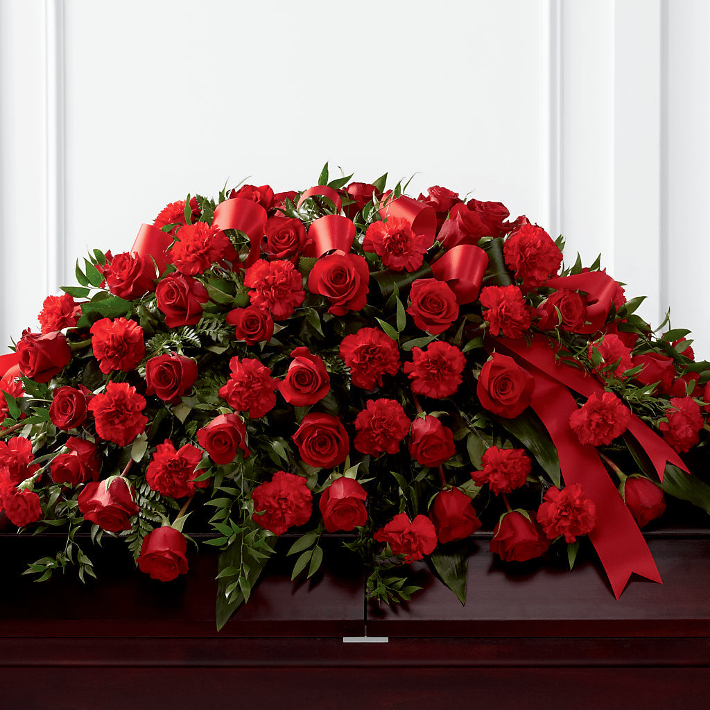 Tribute of Life Casket Spray – Coach House Floral Inc, Canal Fulton OH