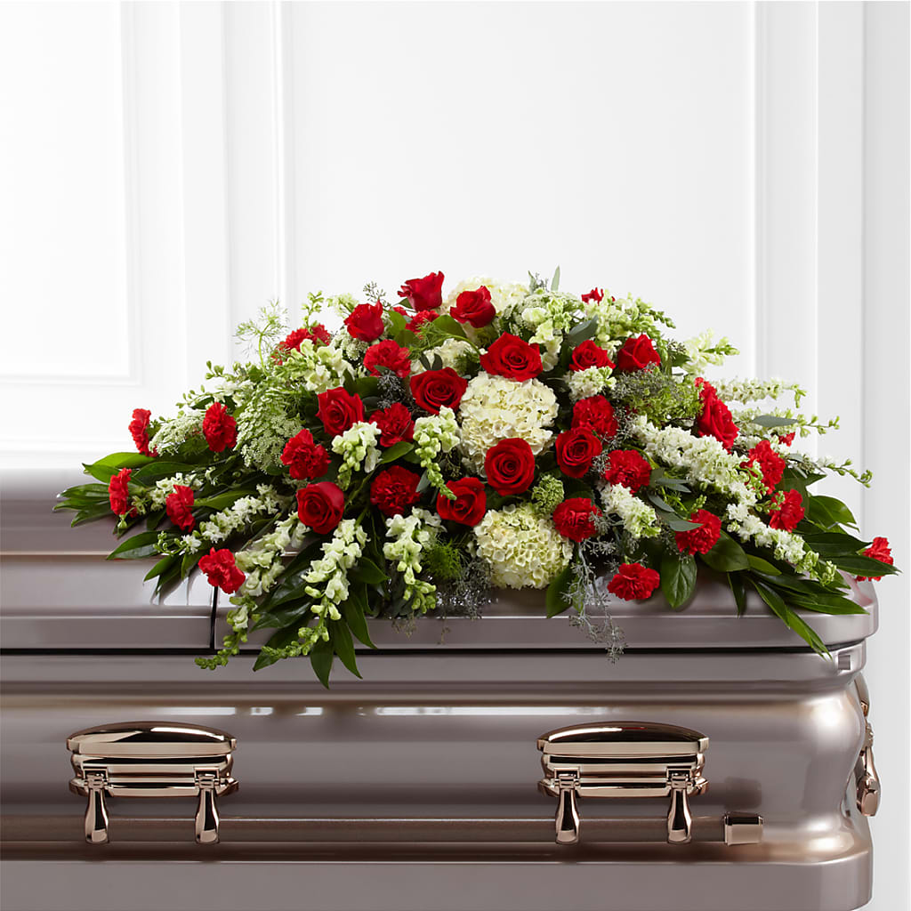 Sincerity Casket Spray – Coach House Floral Inc, Canal Fulton OH