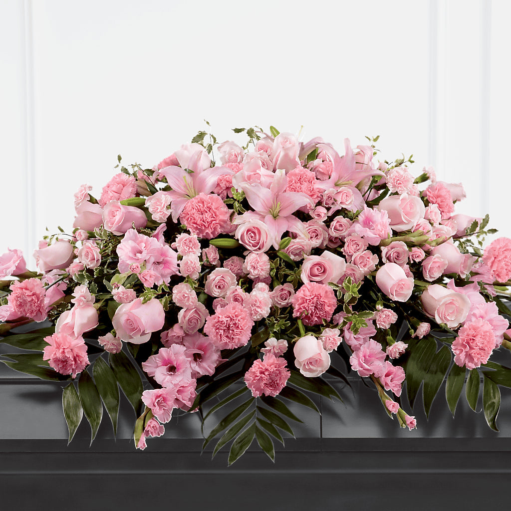 Garden of Comfort Casket Spray (Standard) – Coach House Floral Inc, Canal Fulton OH