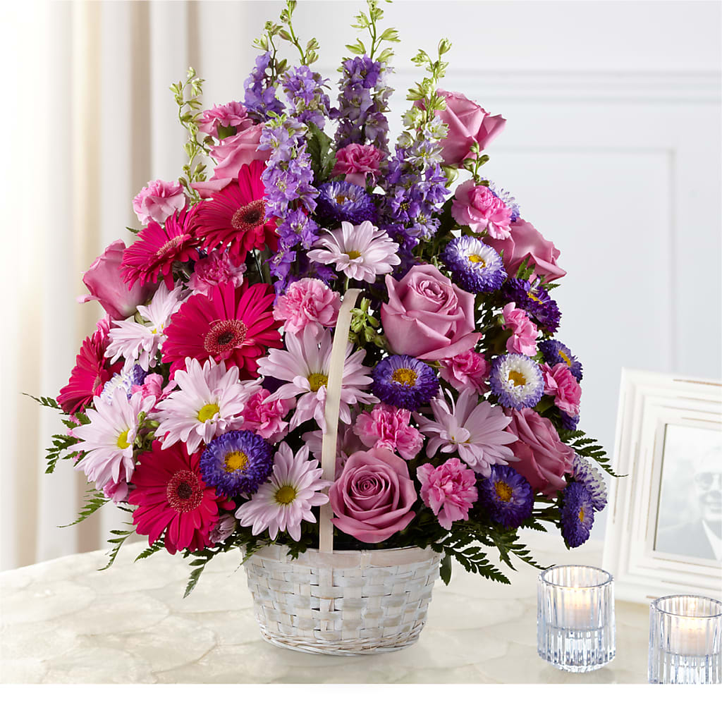 Pastel Peace Basket – Coach House Floral Inc, Canal Fulton OH