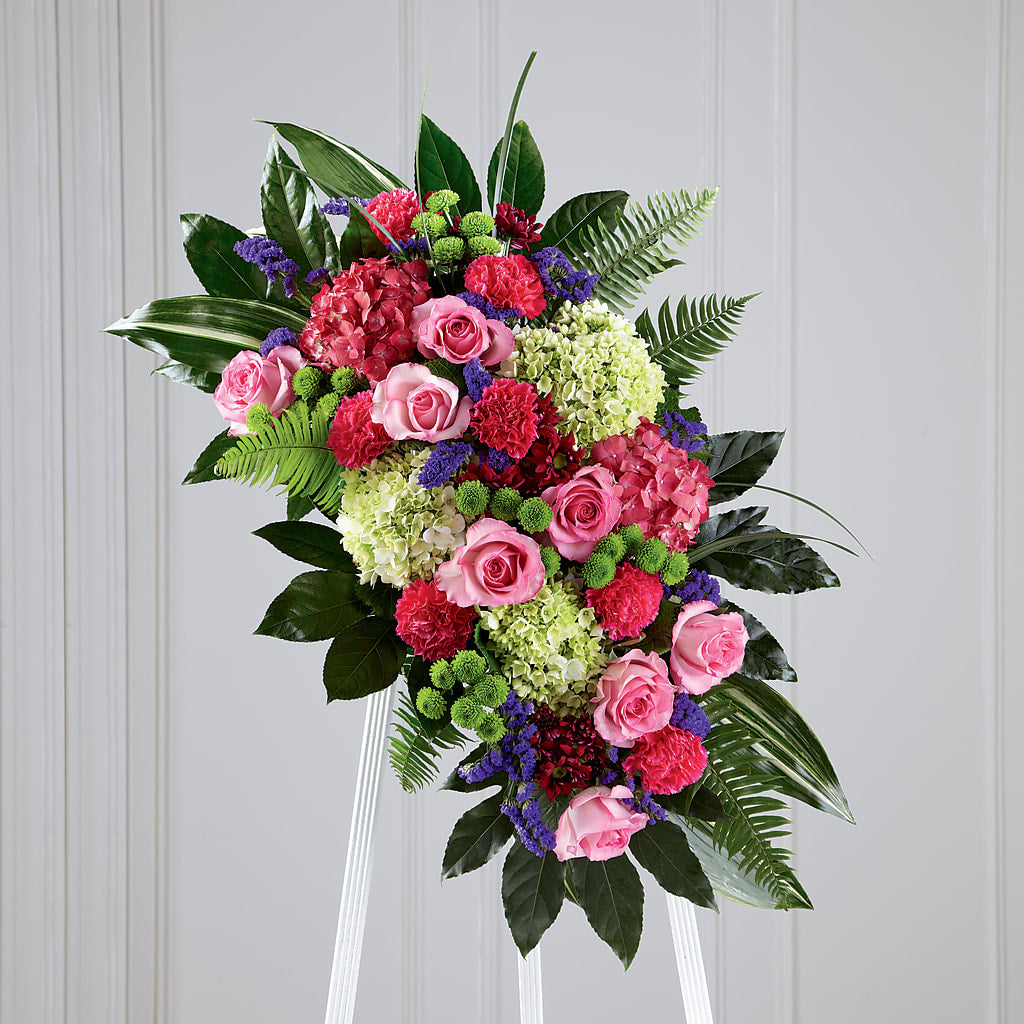 Refreshing Mix Standing Spray – Coach House Floral Inc, Canal Fulton OH