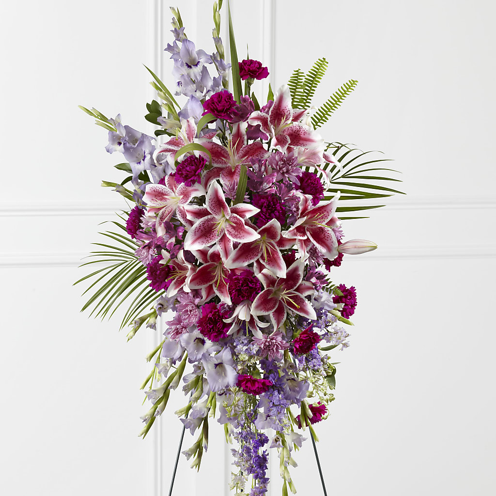 Tender Touch Standing Spray – Coach House Floral Inc, Canal Fulton OH