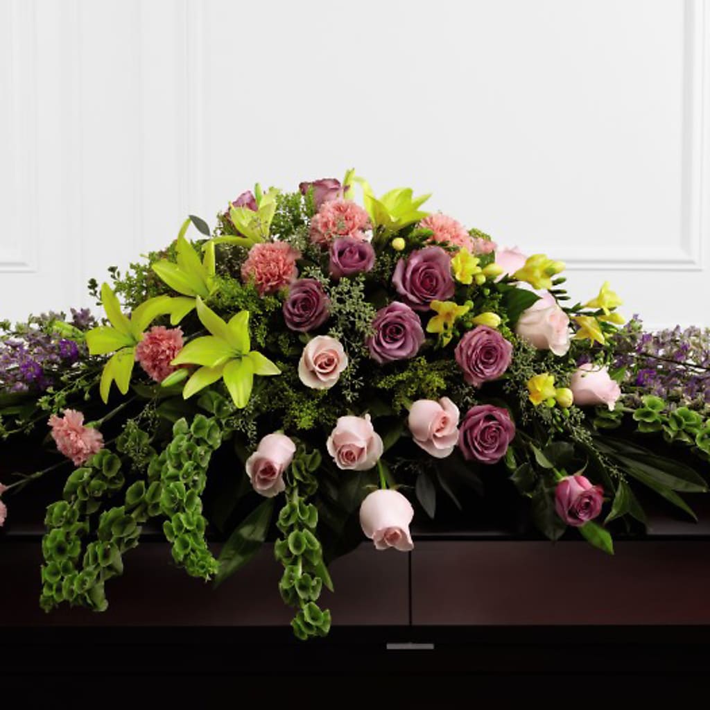 Forever Beloved Casket Spray – Coach House Floral Inc, Canal Fulton OH