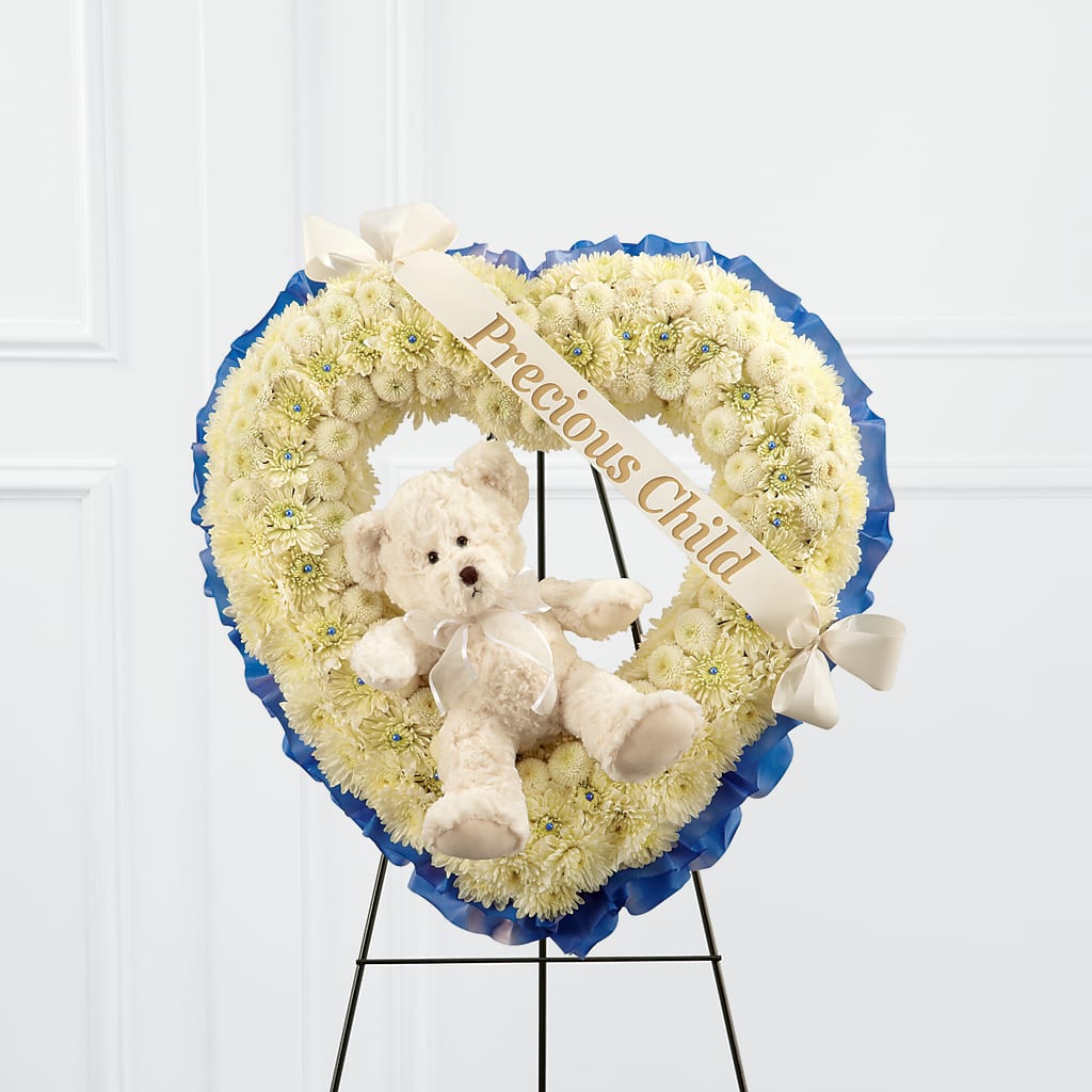 Precious Child Standing Heart – Coach House Floral Inc, Canal Fulton OH