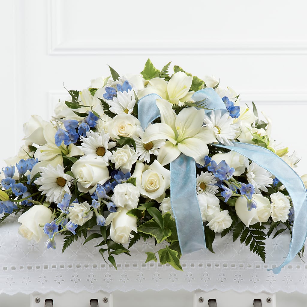 Tender Treasure Casket Spray – Coach House Floral Inc, Canal Fulton OH