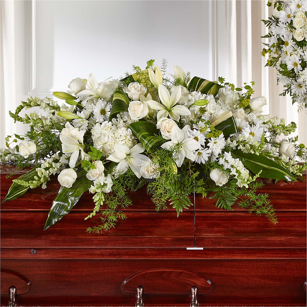 Abundance Casket Spray – Coach House Floral Inc, Canal Fulton OH