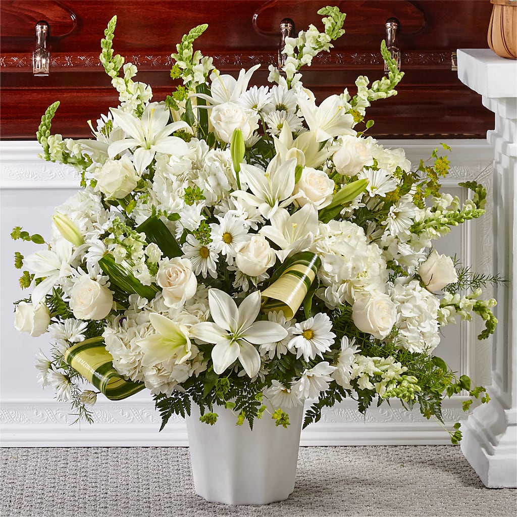 Thoughts of Tranquility Floor Basket – Coach House Floral Inc, Canal Fulton OH
