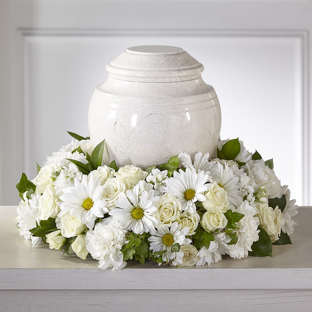 Ivory Gardens Cremation Adornment – Coach House Floral Inc, Canal Fulton OH