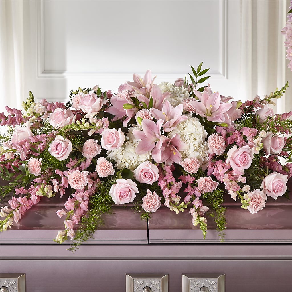 Life & Remembrance Casket Spray – Coach House Floral Inc, Canal Fulton OH