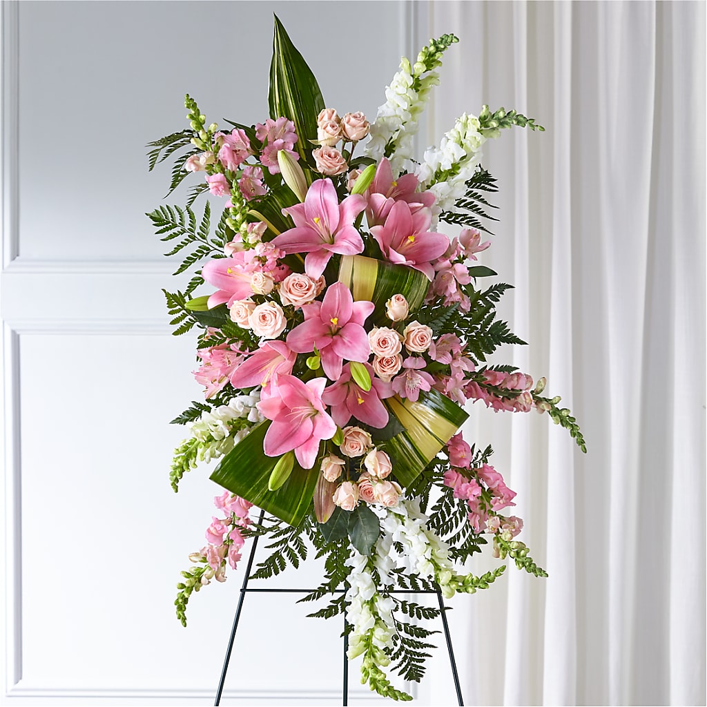Elegant Embrace Standing Spray – Coach House Floral Inc, Canal Fulton OH