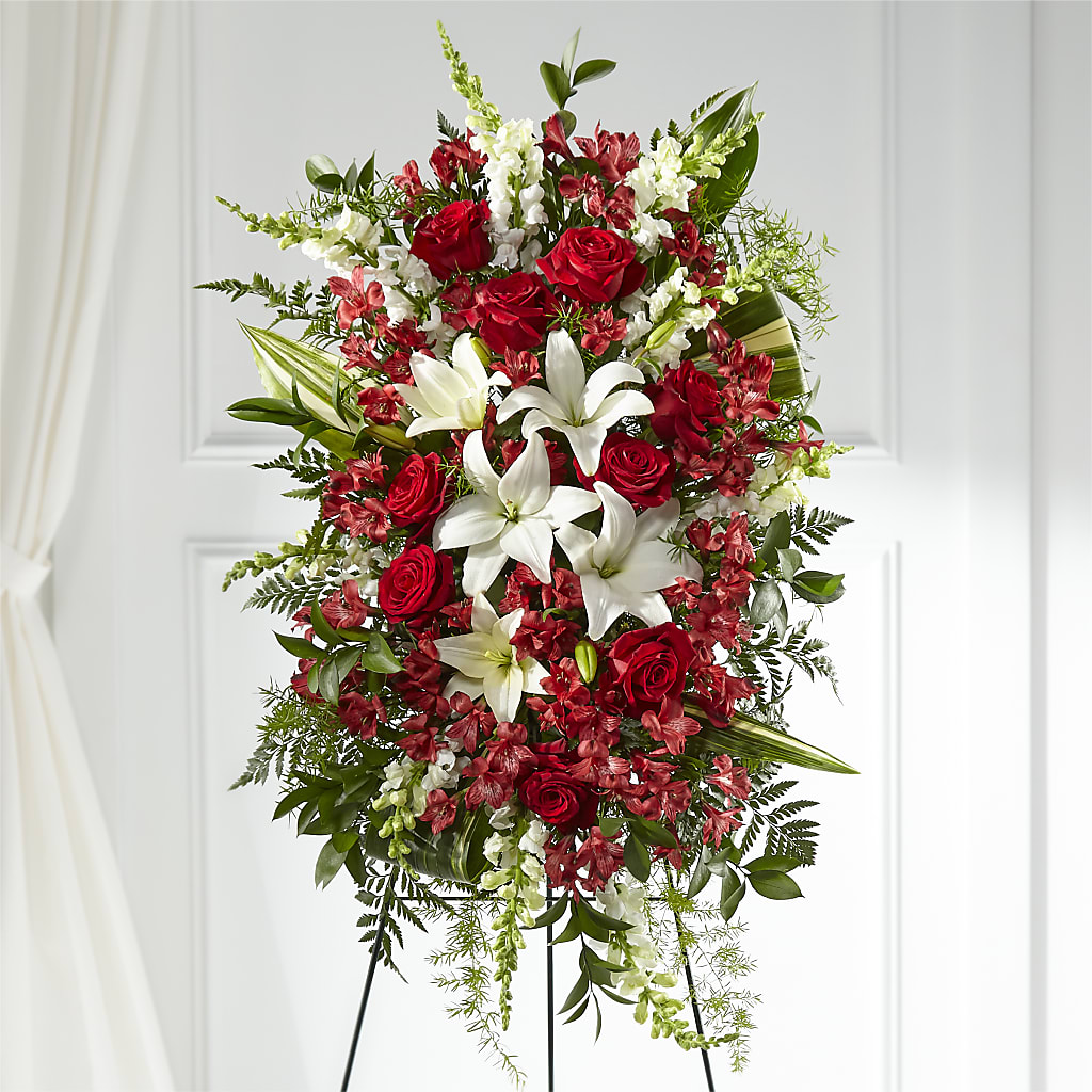 Everlasting Memory Standing Spray – Coach House Floral Inc, Canal Fulton OH