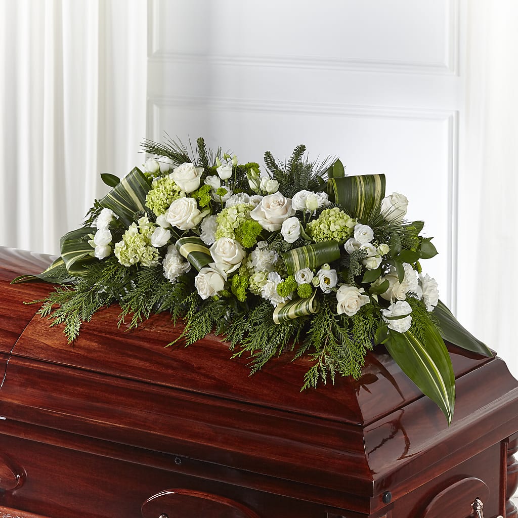 Hopeful Gesture Casket Spray – Coach House Floral Inc, Canal Fulton OH