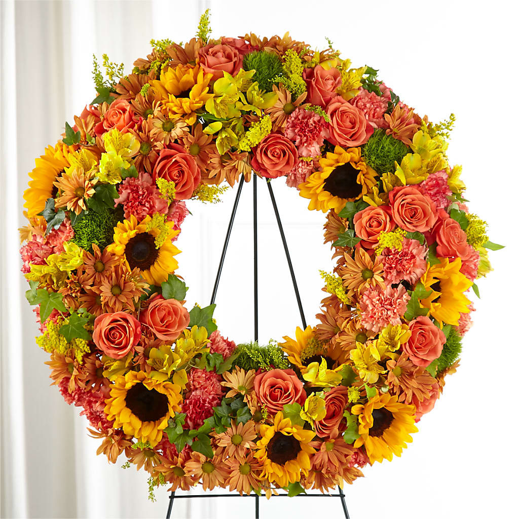 Autumnal Memories Wreath (Standard) – Coach House Floral Inc, Canal Fulton OH