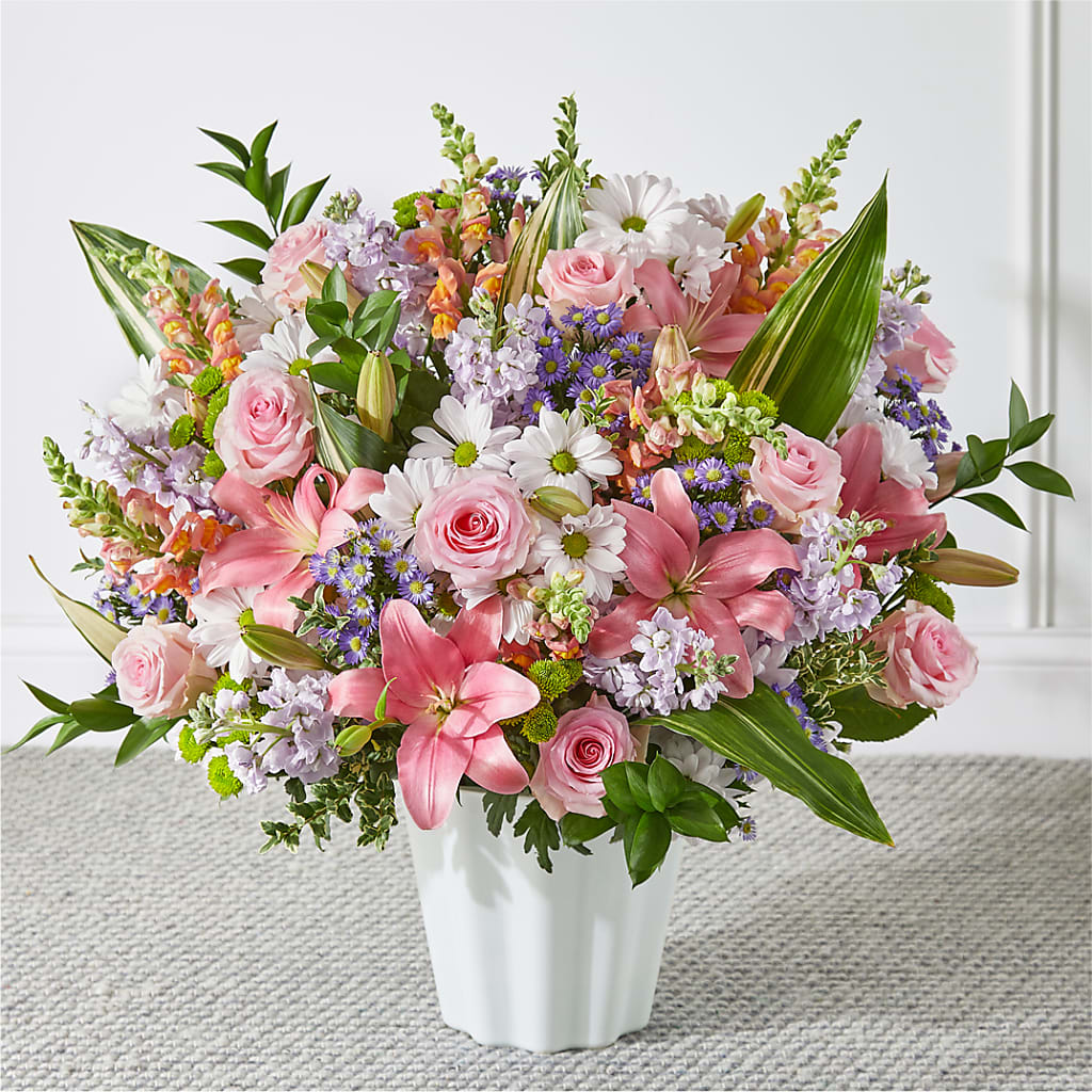 Abundant Compassion Floor Basket – Coach House Floral Inc, Canal Fulton OH