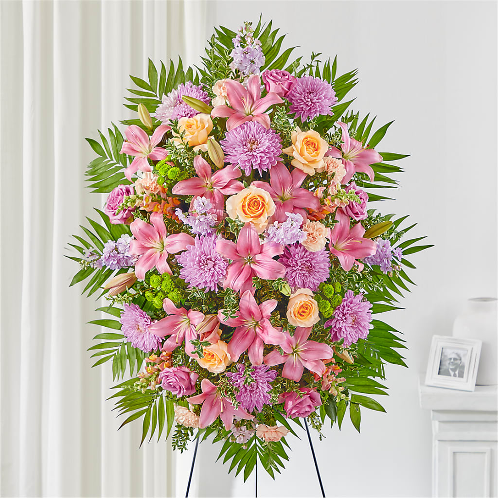 Love & Light Standing Spray – Coach House Floral Inc, Canal Fulton OH