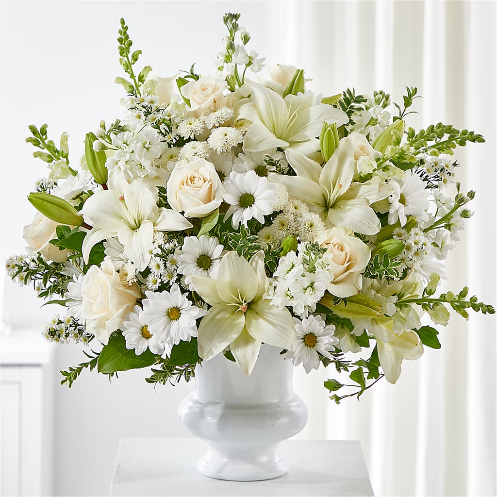 Uplifting Urn Arrangement – Coach House Floral Inc, Canal Fulton OH