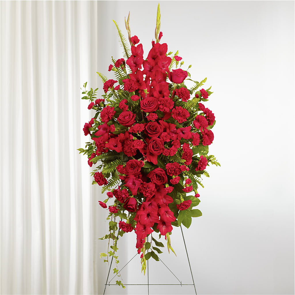 From the Heart Standing Spray – Coach House Floral Inc, Canal Fulton OH