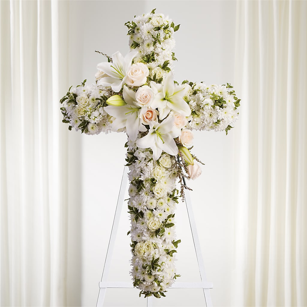 Spiritual Guidance Standing Spray – Coach House Floral Inc, Canal Fulton OH