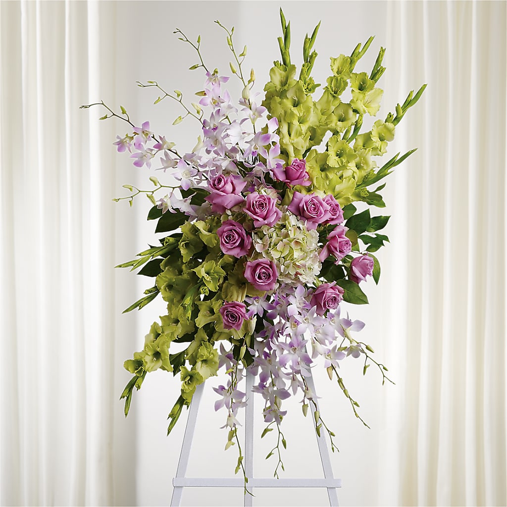 Lasting Legacy Standing Spray – Coach House Floral Inc, Canal Fulton OH