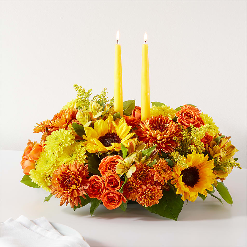Autumn Harmony Centerpiece – Coach House Floral Inc, Canal Fulton OH