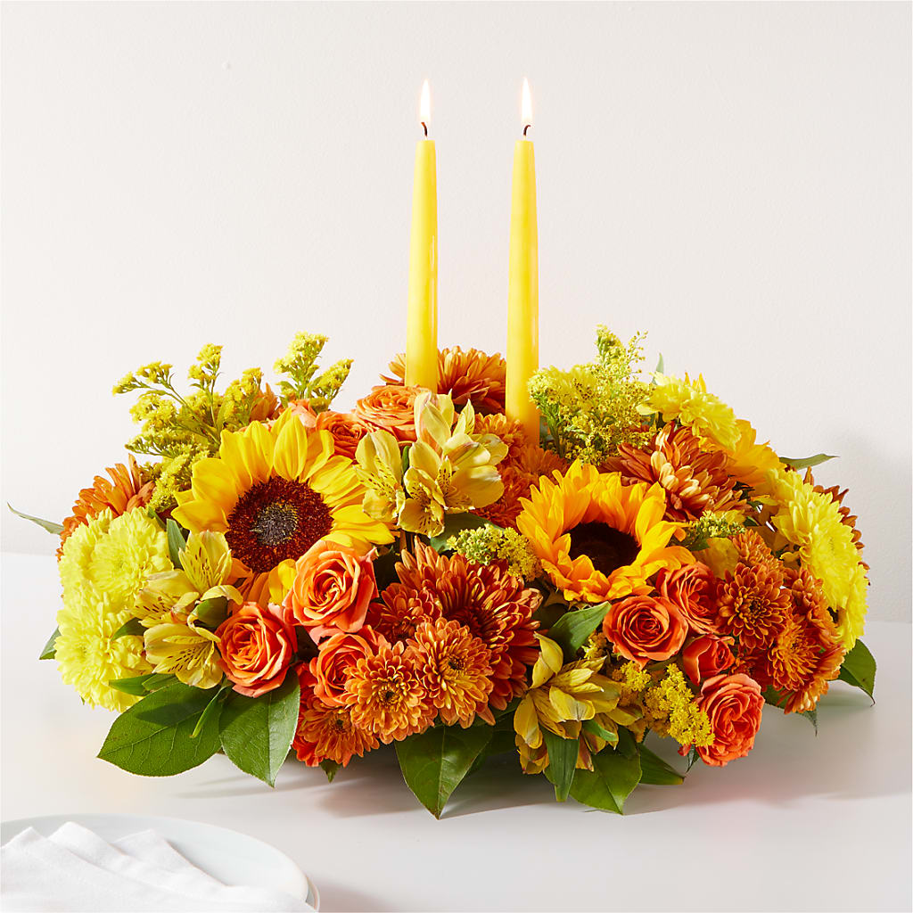 Autumn Harmony Centerpiece – Coach House Floral Inc, Canal Fulton OH