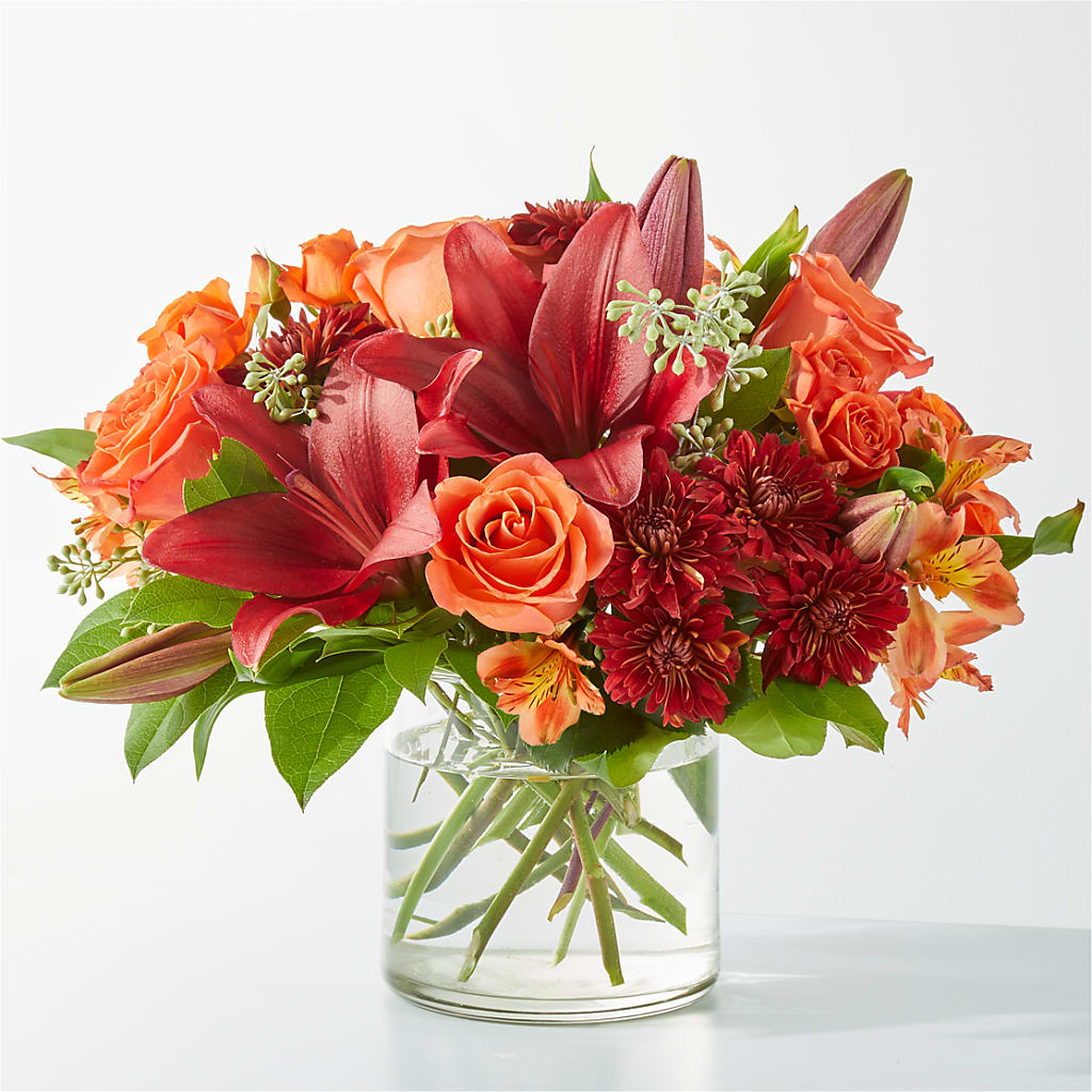Crimson Leaves Bouquet – Coach House Floral Inc, Canal Fulton OH