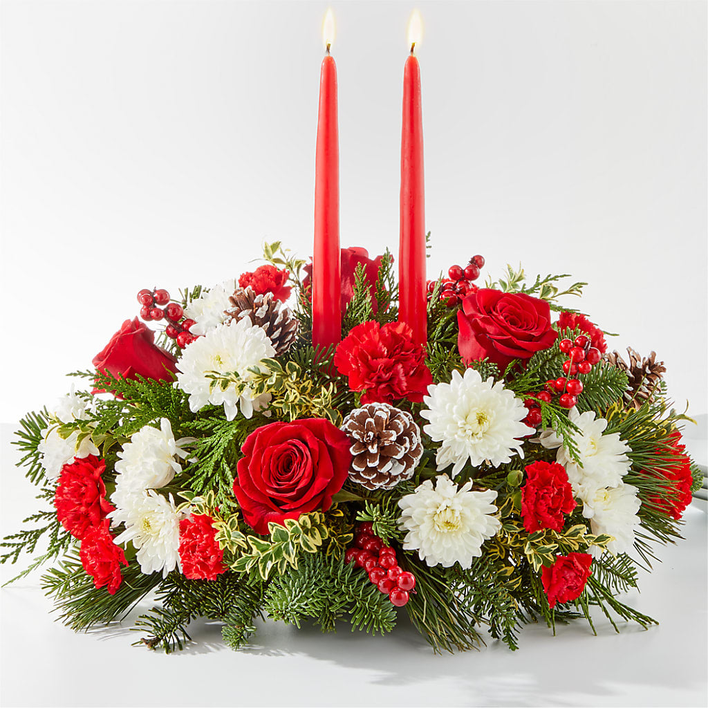 Holiday Soiree Centerpiece – Coach House Floral Inc, Canal Fulton OH