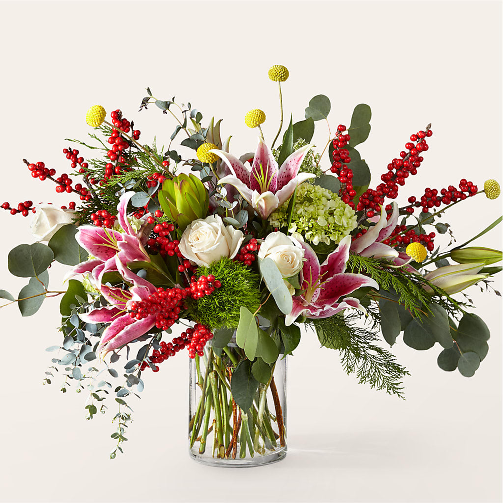 Berry & Bright Bouquet – Coach House Floral Inc, Canal Fulton OH