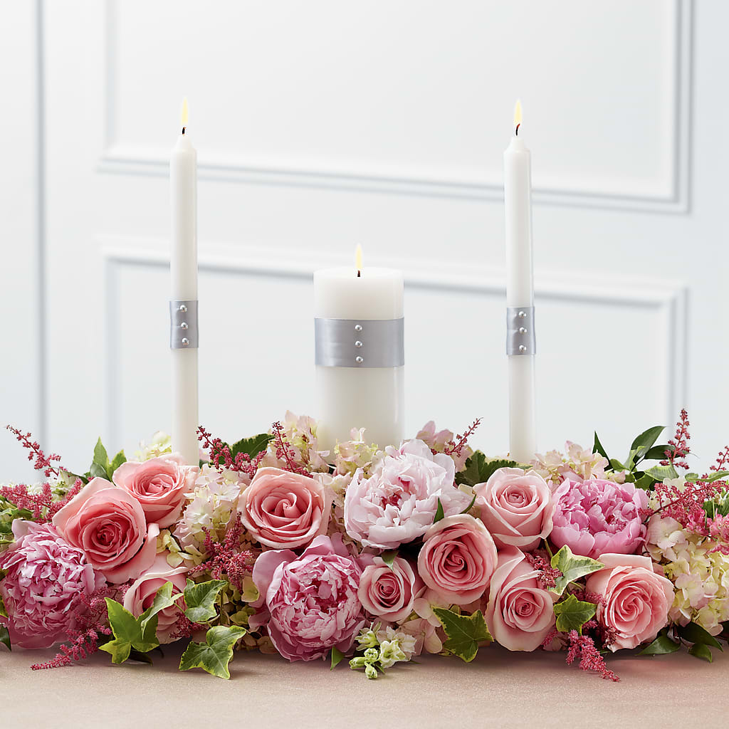 Worldwide Romance Unity Candle Arrangement – Coach House Floral Inc, Canal Fulton OH